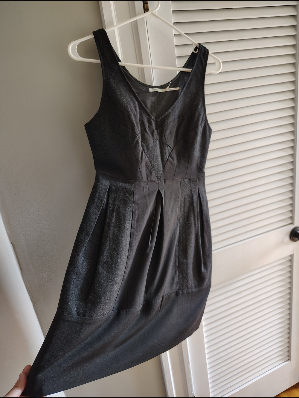 Kimchi Blue Black Sleeveless V-Neck Fit-and-Flare Dress